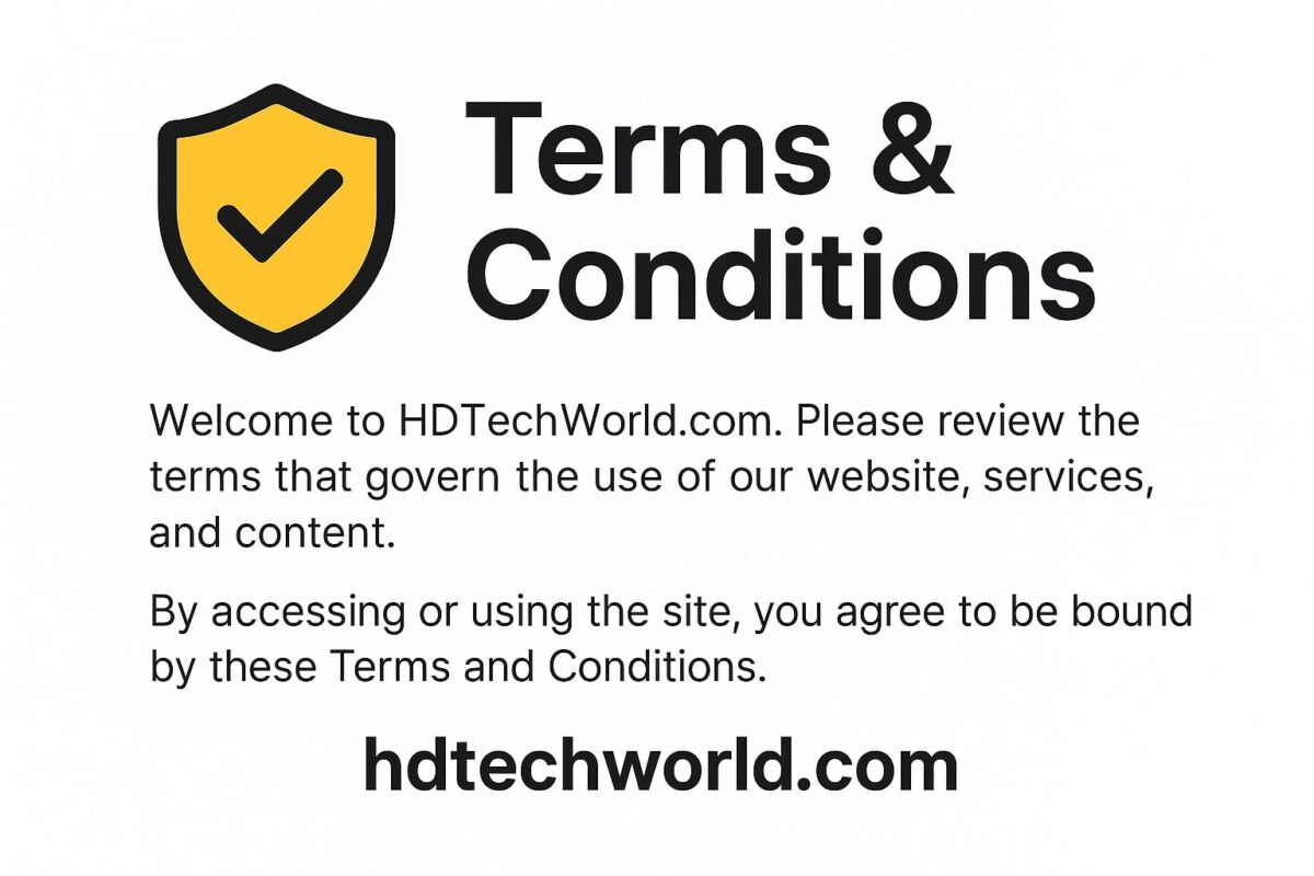 Terms & Conditions HDTechWorld