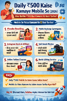 Daily ₹500 Kaise Kamaye Mobile Se